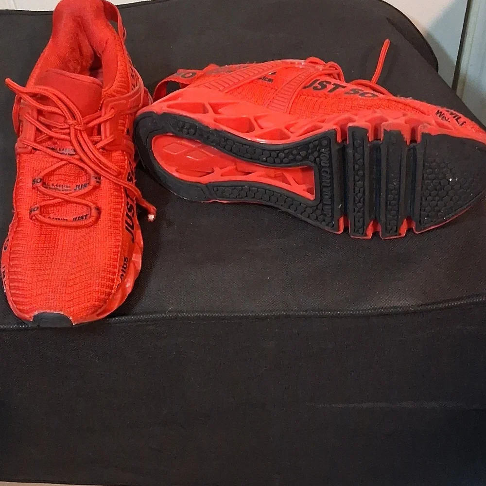 Red Athletic Shoes - Picture 2 of 4
